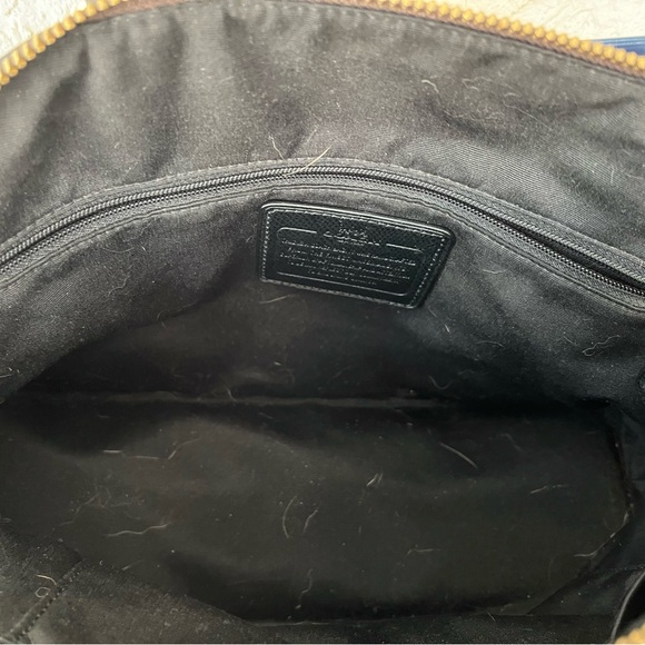 Coach Signature Brown and Black Crossbody Bag - Picture 3 of 3